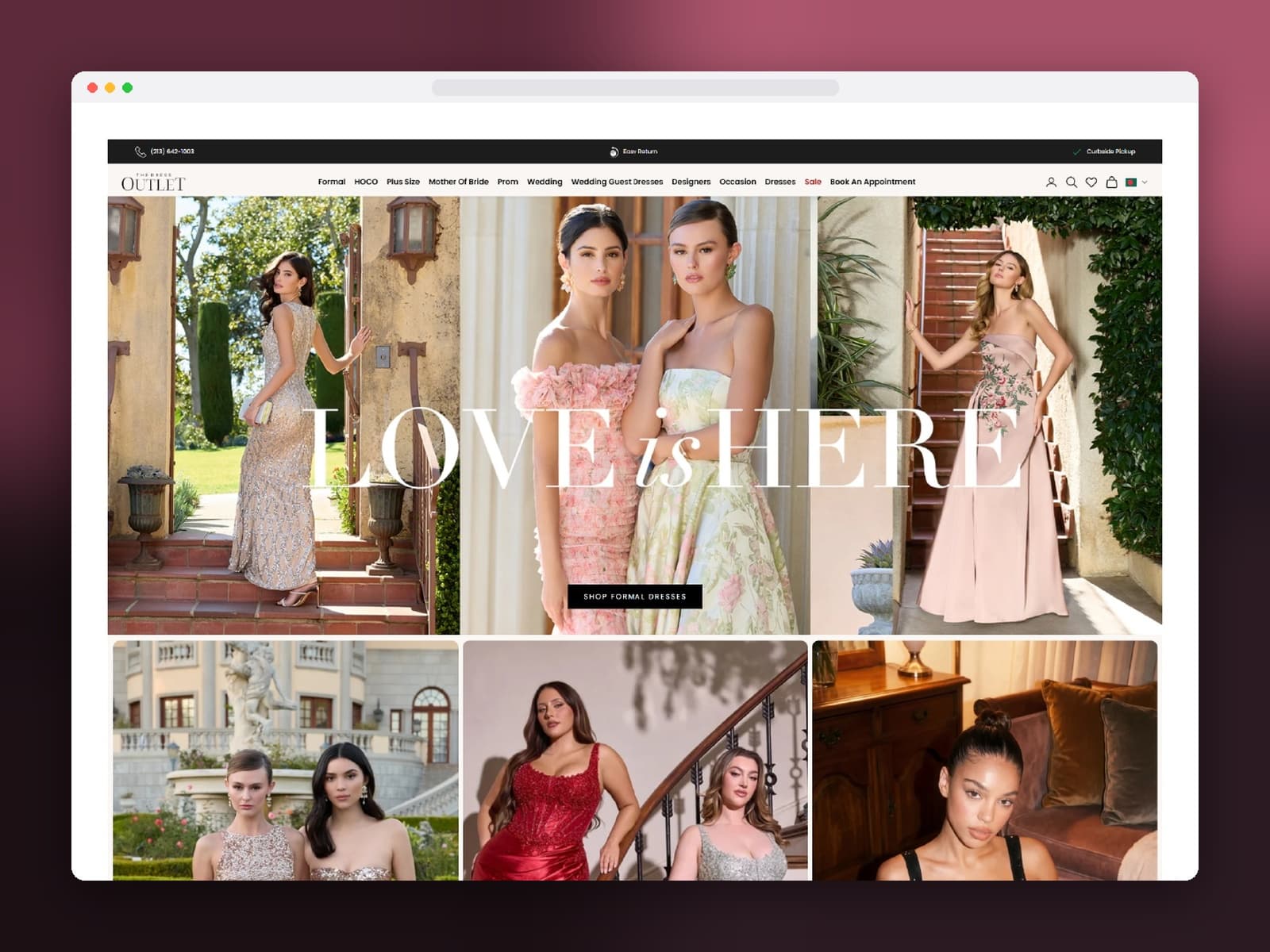 Dress Outlet website case study